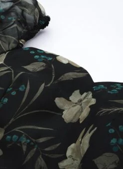 Black Printed Organza Maxi Dress Festive Wear 13 Black Printed Organza Maxi Dress Festive Wear -Sari Grace Shop Pink Foil Printed organza Maxi Dress DRBS02208513 rrc1 1