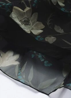 Black Printed Organza Maxi Dress Festive Wear 16 Black Printed Organza Maxi Dress Festive Wear -Sari Grace Shop Pink Foil Printed organza Maxi Dress DRBS02208513 rrc4 1