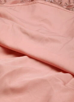 Pink Glitter Foil Tiered Gathers Dress Wedding Wear Party Wear 16 Pink Glitter Foil Tiered Gathers Dress Wedding Wear Party Wear -Sari Grace Shop Pink Glitter Foil Tiered Gathers Dress DRBS02209690 rrc3