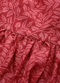 Pink Printed Cotton Gathered Calf Length Dress After Six Wear 14 Pink Printed Cotton Gathered Calf Length Dress After Six Wear -Sari Grace Shop Pink Printed Cotton Gathered Calf Length Dress DRBS02106521 rrc1