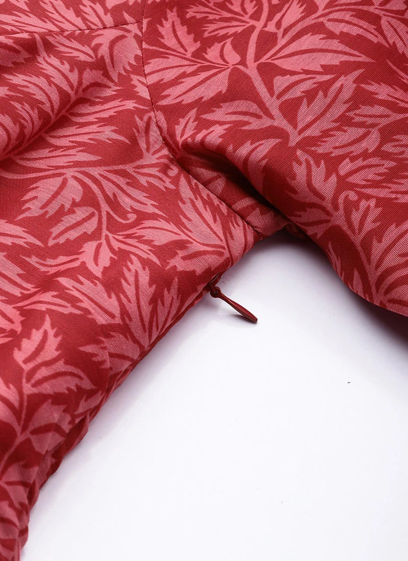 Pink Printed Cotton Gathered Calf Length Dress After Six Wear 9 Pink Printed Cotton Gathered Calf Length Dress After Six Wear - Image 7