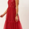 Red Georgette Embroidered Dress Festive Wear -Sari Grace Shop Red Georgette Embroidered Dress DRBS02211138 l