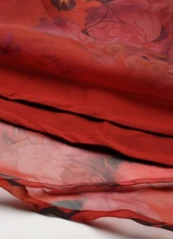 Red Organza Digital Printed Dress Party Wear 17 Red Organza Digital Printed Dress Party Wear -Sari Grace Shop Red Organza Digital Printed Dress DRBS02107581 rrc4