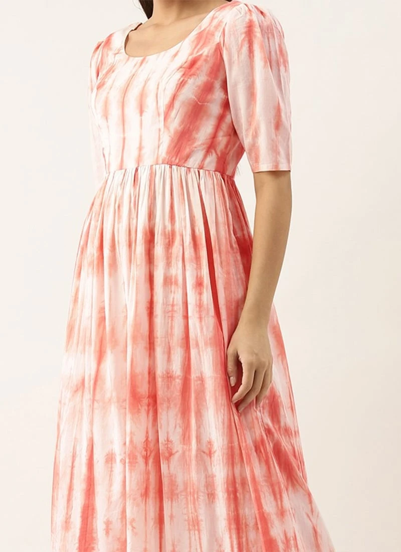 Rust Color Tie Dye Maxi Dress After Six Wear 3 Rust Color Tie Dye Maxi Dress After Six Wear
