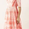 Rust Color Tie Dye Maxi Dress Festive Wear After Six Wear -Sari Grace Shop Rust Color Tie Dye Maxi Dress DRBS02202354 l