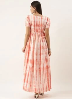 Rust Tie N Dye Dress After Six Wear 11 Rust Tie N Dye Dress After Six Wear -Sari Grace Shop Rust Tie N Dye Dress DRBS02202393 b