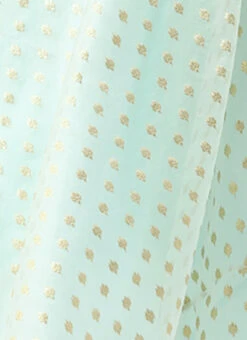 Sky Blue Organza Jacquard Dress Festive Wear 16 Sky Blue Organza Jacquard Dress Festive Wear -Sari Grace Shop Sky Blue Organza Jacquard Dress DRBS02303569 rrc3