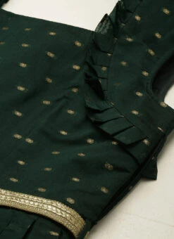 Teal Green Art Silk Cotton Jacquard Dress After Six Wear 14 Teal Green Art Silk Cotton Jacquard Dress After Six Wear -Sari Grace Shop Teal Green Art Silk Cotton Jacquard Dress DRBS02212464 rrc1