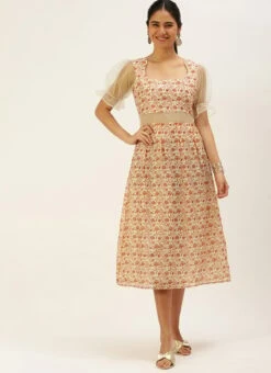 White Digital Printed Art Silk Dress After Six Wear 12 White Digital Printed Art Silk Dress After Six Wear -Sari Grace Shop White Digital Printed Art Silk Dress DRBS02208475 u