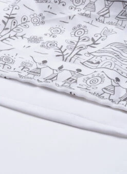 White Rayon Printed Gathered Maxi Dress Festive Wear 17 White Rayon Printed Gathered Maxi Dress Festive Wear -Sari Grace Shop White Rayon Printed Gathered Maxi Dress DRBS02105422 rrc4