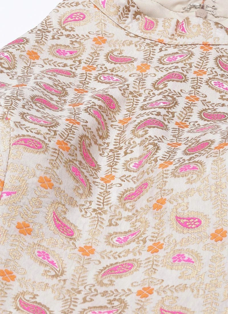 White Tie N Dye Nylon Purple Flared Dress Festive Wear 7 White Tie N Dye Nylon Purple Flared Dress Festive Wear - Image 5