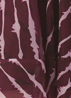 Wine Digital Printed Organza Dress Party Wear -Sari Grace Shop Wine Digital Printed Organza Dress DRBS02303827 rrc4