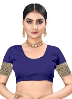 Woven Work Navy Blue Color Banarasi Silk Saree Festive Wear 9 Woven Work Navy Blue Color Banarasi Silk Saree Festive Wear -Sari Grace Shop Woven Work Navy Blue Color Banarasi Silk Saree SASSTSKTANA28587A b