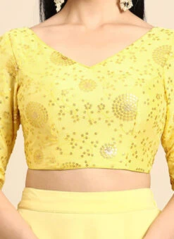 Yellow Chinon Embroidered Blouse Festive Wear 17 Yellow Chinon Embroidered Blouse Festive Wear -Sari Grace Shop Yellow Chinon Embroidered Blouse BLBS02303802 rrc4