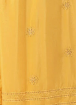 Yellow Chinon Kaftan Dress Festive Wear 17 Yellow Chinon Kaftan Dress Festive Wear -Sari Grace Shop Yellow Chinon Kaftan Dress DRBS02204754 rrc4
