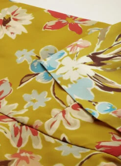 Yellow Digital Printed Dress After Six Wear -Sari Grace Shop Yellow Digital Printed Dress DRBS02208547 rrc1