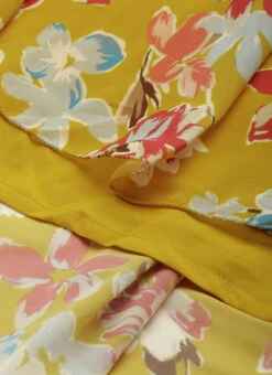 Yellow Digital Printed Dress After Six Wear -Sari Grace Shop Yellow Digital Printed Dress DRBS02208547 rrc3