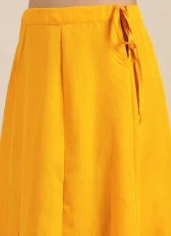 Yellow Georgette Saree N Embroidered Blouse Festive Wear -Sari Grace Shop Yellow Georgette Saree N Embroidered Blouse SABS02110002 rrc2