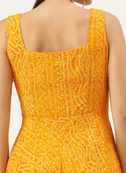 Yellow Printed Strap Neck Dress After Six Wear 15 Yellow Printed Strap Neck Dress After Six Wear -Sari Grace Shop Yellow Printed Strap Neck Dress DRBS02109710 rrc2