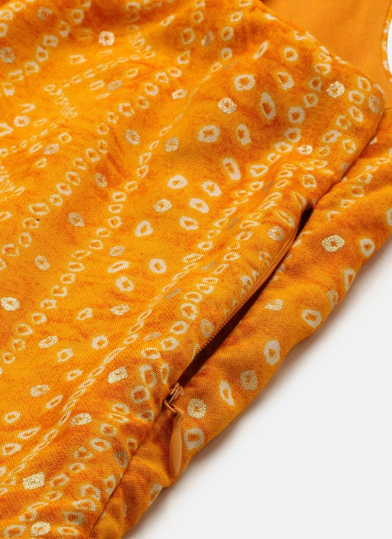 Yellow Printed Strap Neck Dress After Six Wear 10 Yellow Printed Strap Neck Dress After Six Wear - Image 8