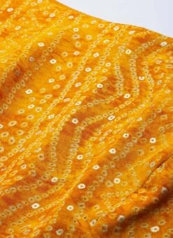 Yellow Printed Viscose Handkerchief Style Dress Festive Wear -Sari Grace Shop Yellow Printed Viscose Handkerchief Style Dress DRBS02110941 rrc1