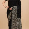 Black Color Zari Woven Border Banglori Raw Silk Saree Festive Wear -Sari Grace Shop black color zari woven border banglori raw silk saree sasvw463b l