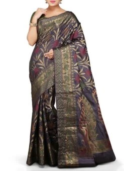 Black Pure Silk Saree Party Wear 8 Black Pure Silk Saree Party Wear -Sari Grace Shop black pure silk saree saknassas25 u