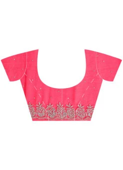 Pink Color Faux Georgette Handwork Saree Party Wear -Sari Grace Shop blue color faux georgette handwork saree sadkccc24 b