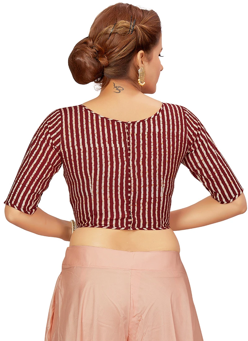 Brown Blended Cotton Blouse After Six Wear 6 Brown Blended Cotton Blouse After Six Wear - Image 4