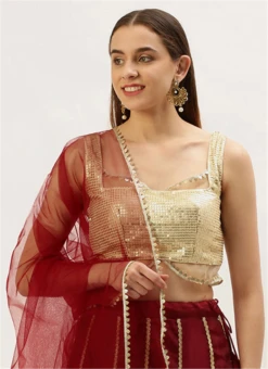 Cream Georgette Embroidered Blouse Wedding Wear -Sari Grace Shop cream georgette embroidered blouse BLBS02305181 b