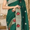 Dark Green Embroidered Saree After Six Wear 2 Dark Green Embroidered Saree After Six Wear -Sari Grace Shop dark green embroidered saree sasnfp1494 l