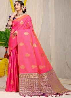 Dark Pink Color Patola Silk Zari Weaving Work Saree Party Wear 8 Dark Pink Color Patola Silk Zari Weaving Work Saree Party Wear -Sari Grace Shop dark pink color patola silk zari weaving work saree sasom110958 u