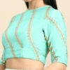 Green Embroidered Chiffon Blouse Festive Wear -Sari Grace Shop green embroidered chiffon blouse BLBS02303762 l