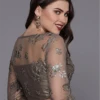 Grey Embroidered Blouse Wedding Wear 1 Grey Embroidered Blouse Wedding Wear -Sari Grace Shop grey embroidered blouse BLBS02305269 l