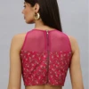 Magenta Embroidered Blouse Festive Wear 2 Magenta Embroidered Blouse Festive Wear -Sari Grace Shop magenta embroidered blouse BLBS02305253 l