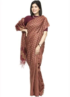 Maroon Art Silk Cotton Sari After Six Wear -Sari Grace Shop maroon art silk cotton sari sadmfs008 u