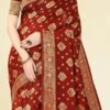 Maroon Banarasi Silk Woven Work Saree Festive Wear 2 Maroon Banarasi Silk Woven Work Saree Festive Wear -Sari Grace Shop maroon banarasi silk woven work saree sasacw5781 l