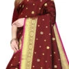 Maroon Benarasi Art Silk Saree Festive Wear 2 Maroon Benarasi Art Silk Saree Festive Wear -Sari Grace Shop maroon benarasi art silk saree sasom130mr l