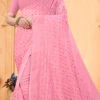 Pink Georgette Sequins Work Saree Party Wear -Sari Grace Shop pink georgette sequins work saree sasacw4932 l