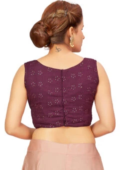 Purple Blended Cotton Sequins Blouse After Six Wear 9 Purple Blended Cotton Sequins Blouse After Six Wear -Sari Grace Shop purple blended cotton sequins blouse blmff1824pl b