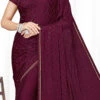 Purple Satin Blend Saree Party Wear 2 Purple Satin Blend Saree Party Wear -Sari Grace Shop purple satin blend saree samsp14011 l