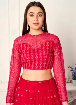 Red Net Embroidered Blouse Wedding Wear 8 Red Net Embroidered Blouse Wedding Wear -Sari Grace Shop red net embroidered blouse BLBS02307613 u