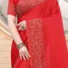 Red Satin Blend Saree Party Wear 1 Red Satin Blend Saree Party Wear -Sari Grace Shop red satin blend saree sasnf2813 l