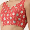 Red Silk Embroidered Work Blouse Party Wear 2 Red Silk Embroidered Work Blouse Party Wear -Sari Grace Shop red silk embroidered work blouse blspfb151 l