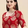 Red Taffeta Blouse Festive Wear -Sari Grace Shop red taffeta blouse BLBS02210835 l