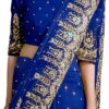Royal Blue Georgette Hand Work Saree Festive Wear -Sari Grace Shop royal blue georgette hand work saree sadsf4105 l