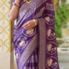 Violet Smooth Silk Foil Printed Saree Festive Wear 2 Violet Smooth Silk Foil Printed Saree Festive Wear -Sari Grace Shop violet smooth silk foil printed saree sasacu8053 l