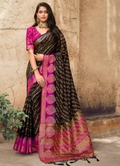 Woven Work Black Color Banarasi Silk Saree Party Wear 8 Woven Work Black Color Banarasi Silk Saree Party Wear -Sari Grace Shop weaving work black color banarasi silk saree saspl3506 u