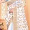 White Georgette Zari Embroidery Work Saree Party Wear -Sari Grace Shop white georgette zari embroidery work saree sasunfl1512 l
