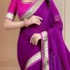 Wine Georgette Saree After Six Wear 1 Wine Georgette Saree After Six Wear -Sari Grace Shop wine georgette saree sasnf4139 l